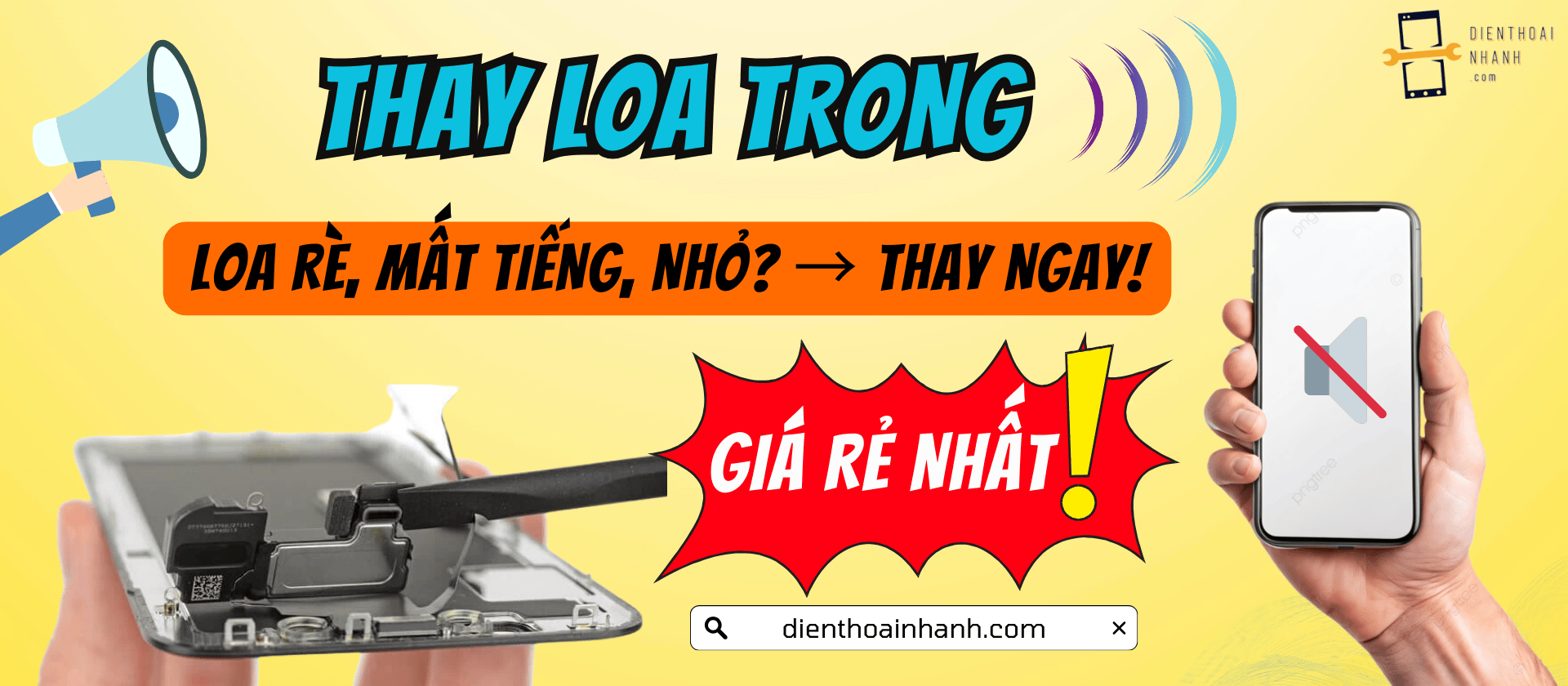 Thay Loa Trong Điện Thoại – Dịch Vụ Uy Tín Tại Điện Thoại Nhanh