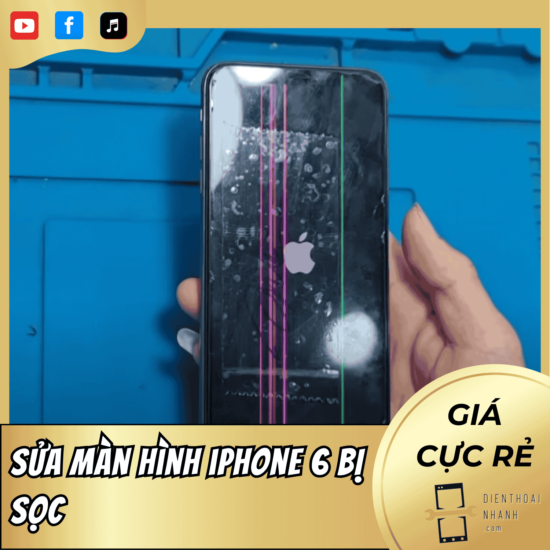 Sửa màn hình iPhone 6 bị sọc