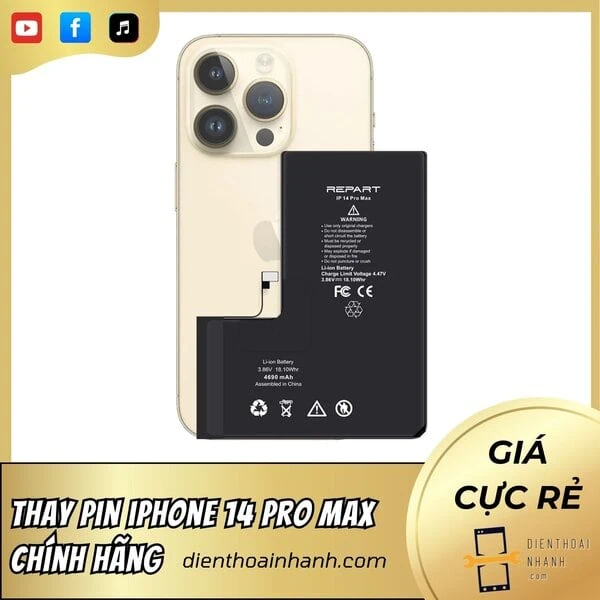 | Tháng 12 2025 Thay Pin iPhone 14 Plus – Chính hãng