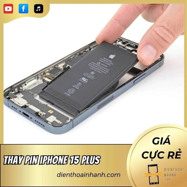 | Tháng mười một 2025 Thay Pin iPhone 15 Plus