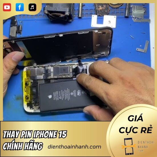 Thay Pin iPhone 15 - Chính hãng