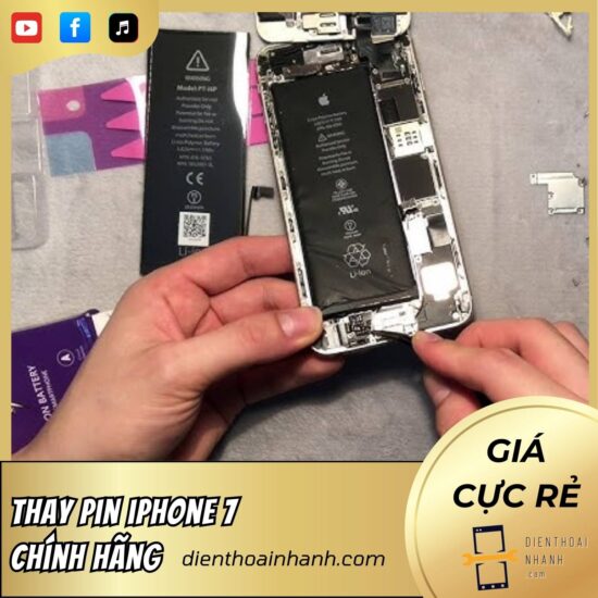 Thay Pin iPhone 7 - Chính hãng