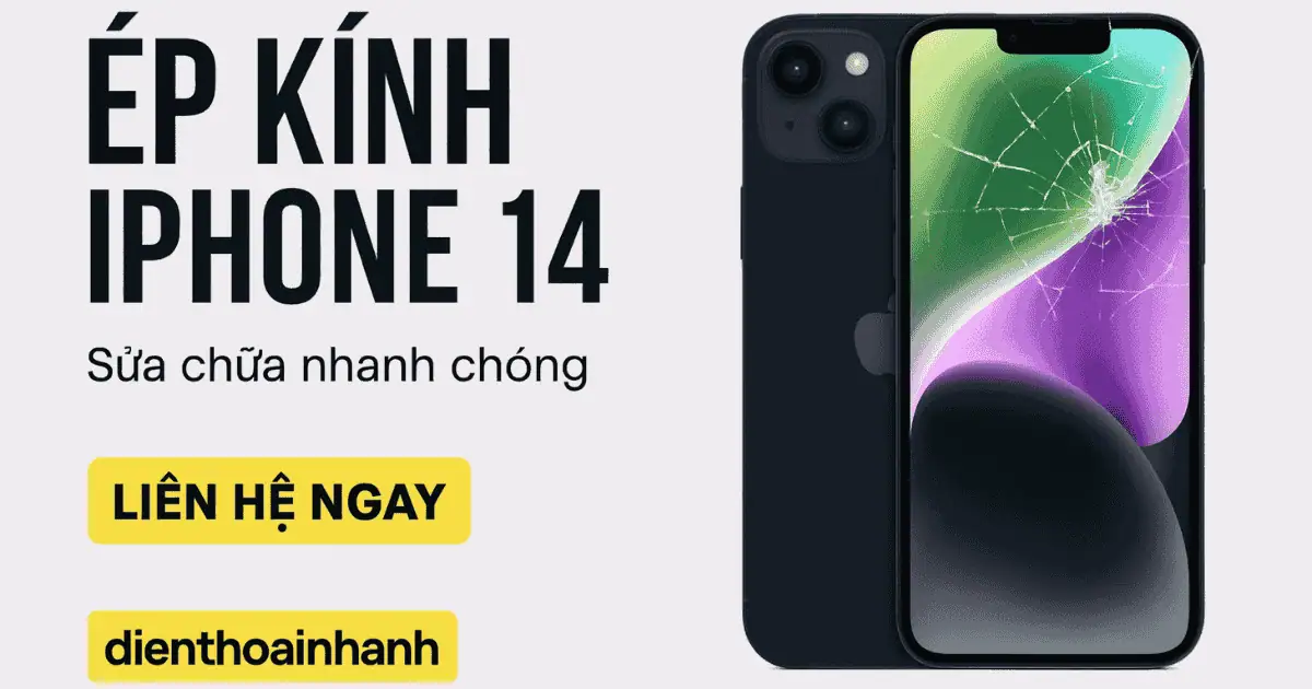 Ép Kính iPhone 14 Chính Hãng – Giá Tốt, Lấy Ngay!