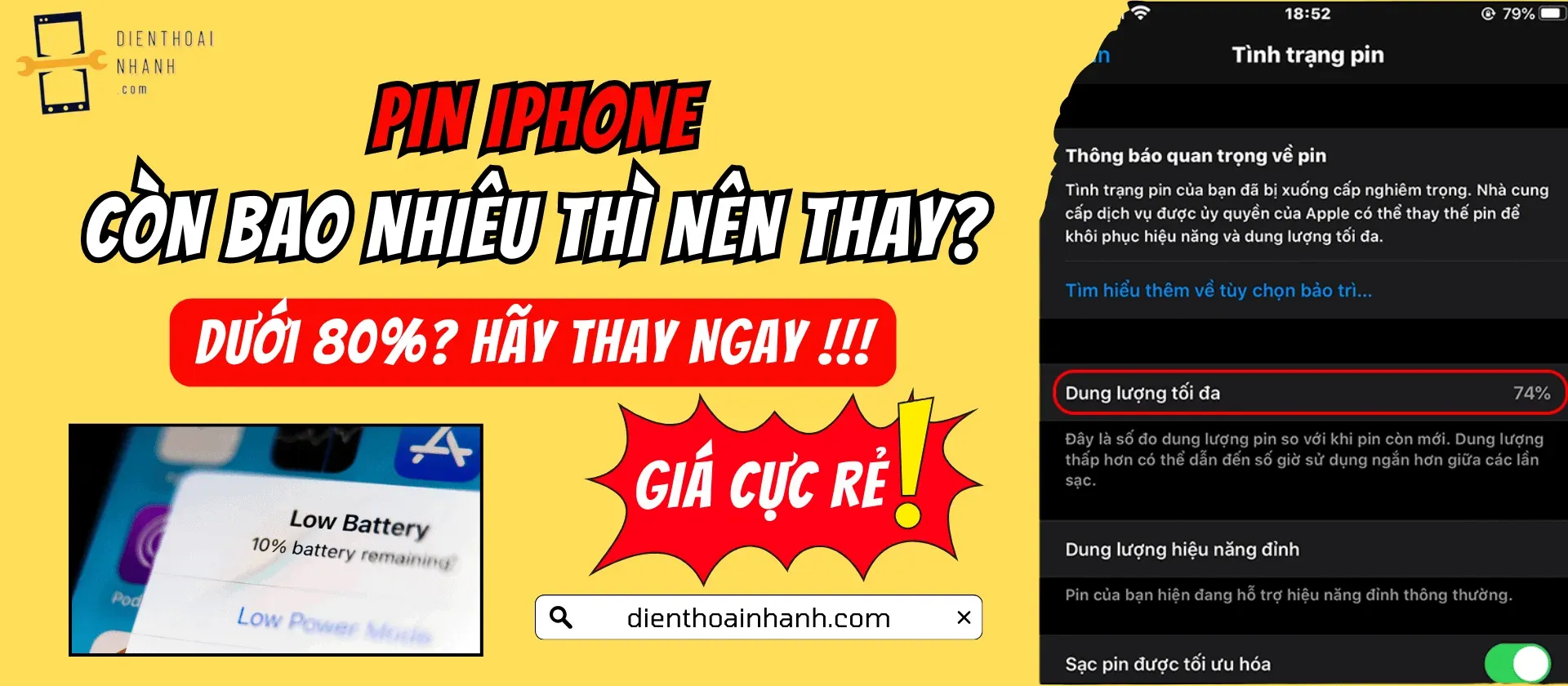 Pin iPhone Bao Nhiêu Thì Thay: Cách Nhận Biết Hợp Lý