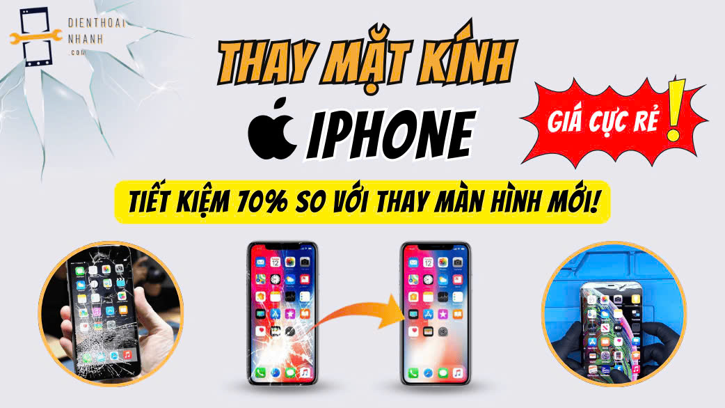 Thay Mặt Kính iPhone Chính Hãng – Giá Tốt Và Lấy Ngay