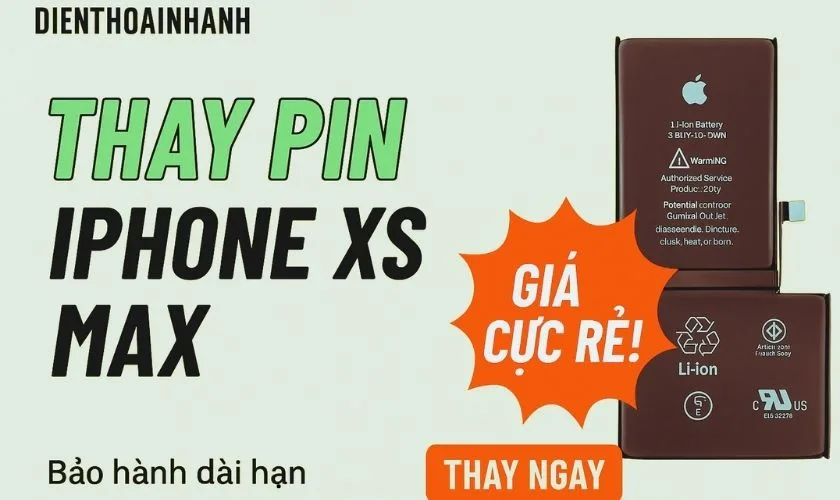 | Tháng mười một 2025 Thay Pin iPhone XS Max Chính Hãng - Uy Tín