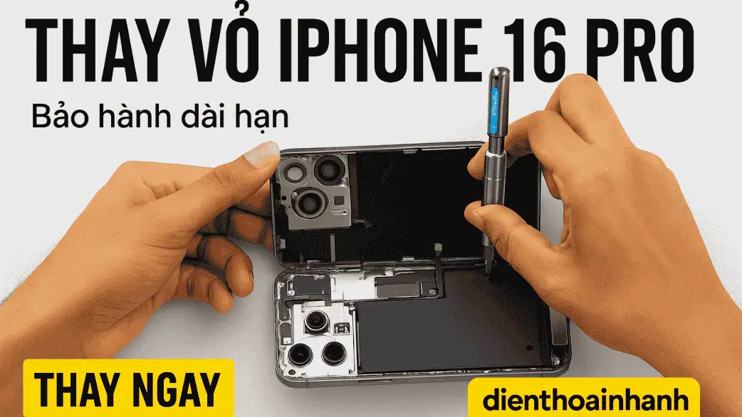 Thay Vỏ iPhone 16 Pro - Phục Hồi Đẳng Cấp Và Bảo Vệ Tối Ưu