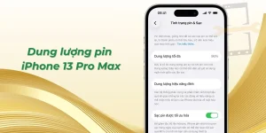 Dung lượng pin iPhone 13 Pro Max​