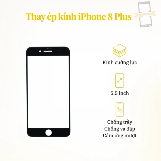 Ép kính iPhone 8 Plus