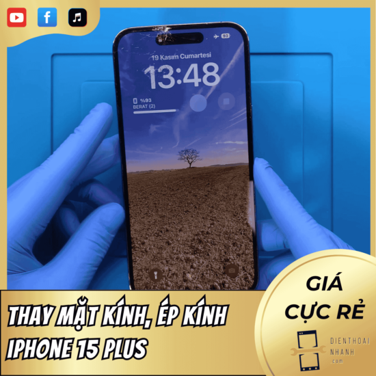 Thay Mặt Kính iPhone 15 Plus