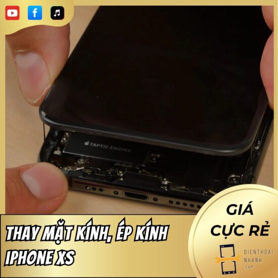 Ép Kính iPhone XS