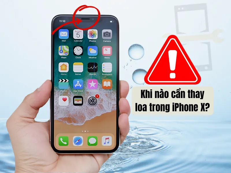 Khi nào cần thay loa trong iPhone X