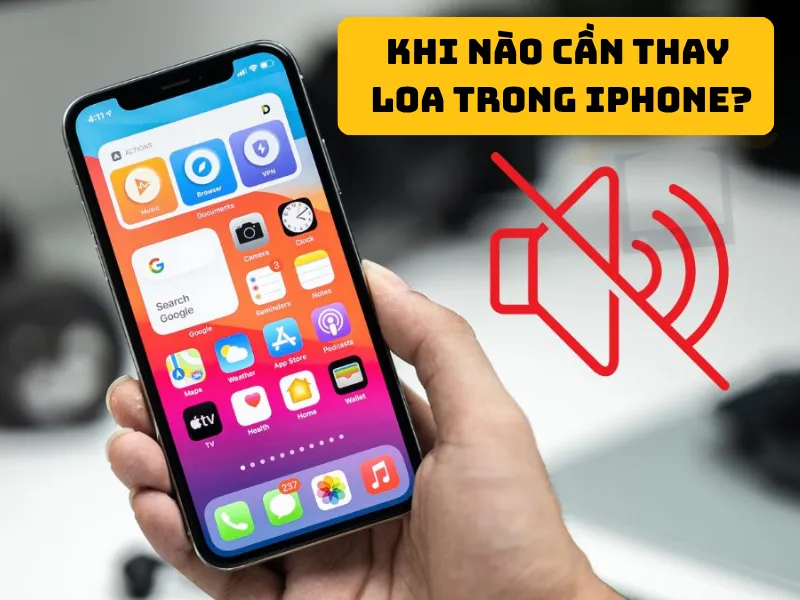 Khi nào cần thay loa trong iPhone XS Max
