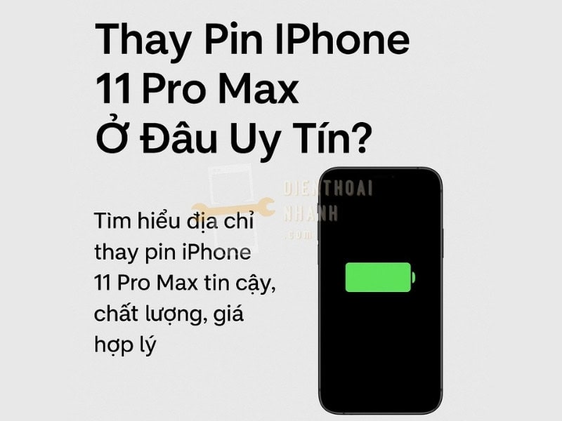 Thay Pin iPhone 11 Pro Max Ở Đâu Uy Tín?