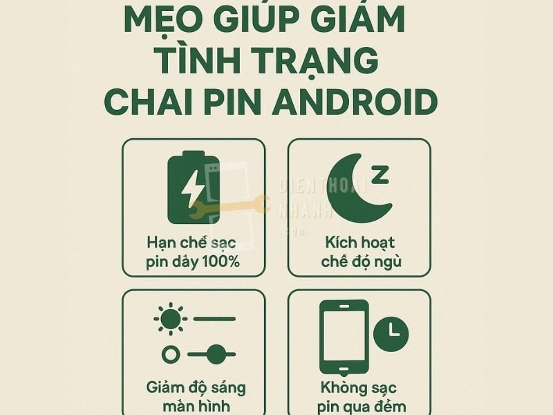Mẹo Giúp Giảm Tình Trạng Chai Pin Trên Android