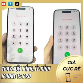 Thay mặt kính, ép kính iPhone 15 Pro