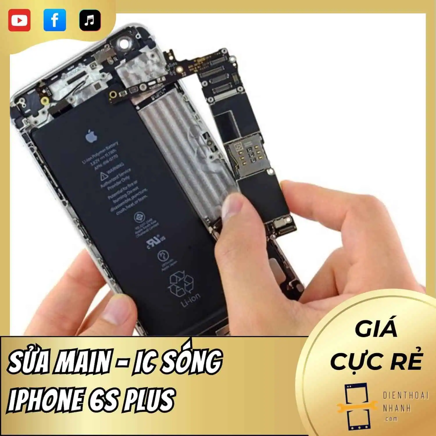 | Tháng mười một 2025 Sửa IC Sóng iPhone 6s Plus