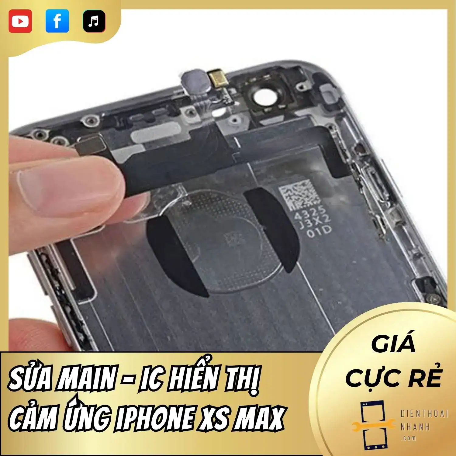 | Tháng mười một 2025 Sửa main - IC hiển thị cảm ứng iPhone Xs Max