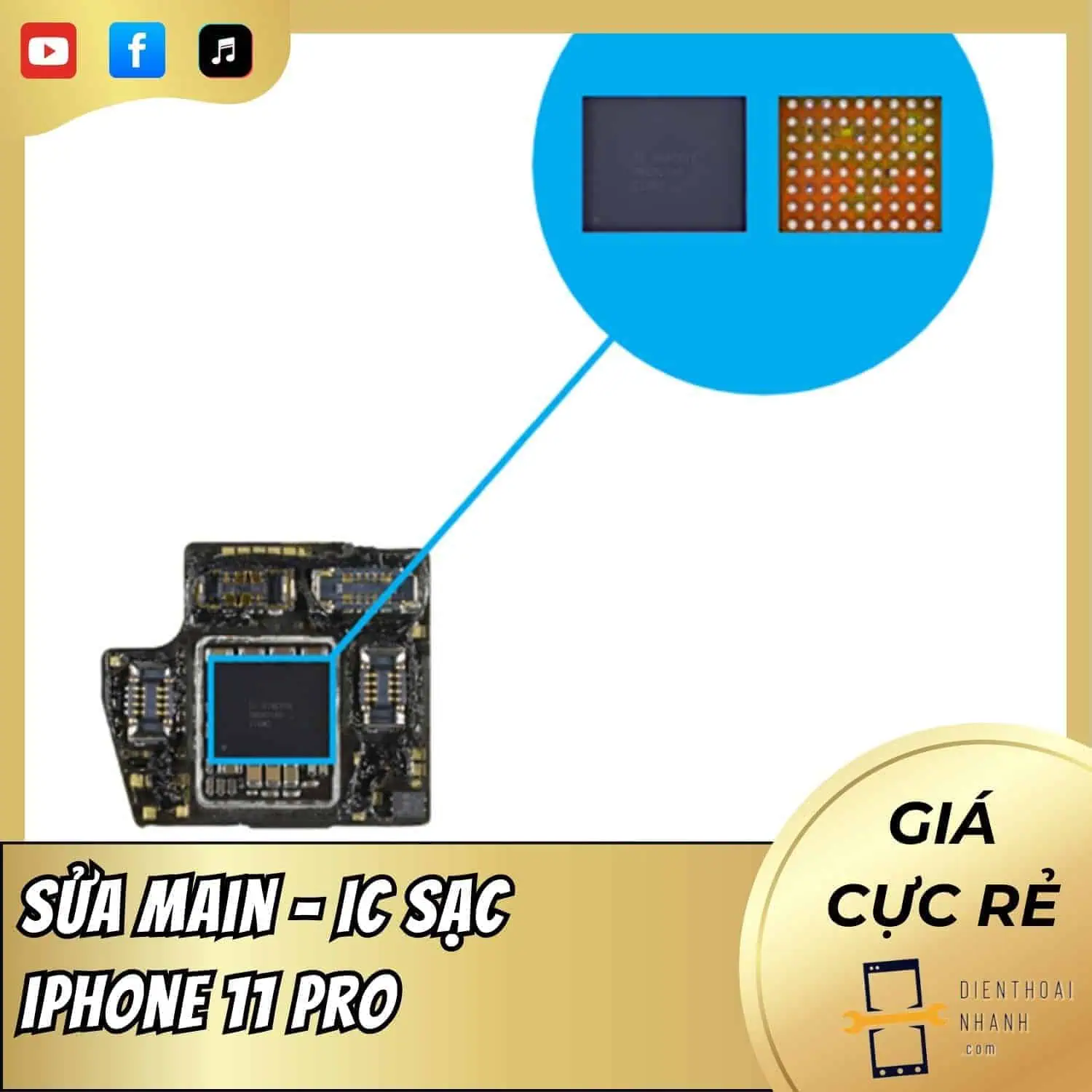| Tháng mười một 2025 Sửa Main - IC Sạc iPhone 11 Pro