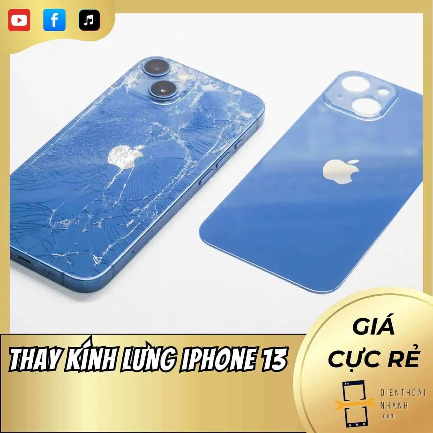 | Tháng mười một 2025 Thay Kính Lưng iPhone 13