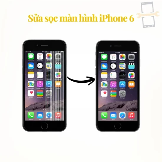 Sửa lỗi sọc màn hình iPhone 6