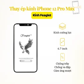 Thay ép kính Feaglet iPhone 12 Pro Max