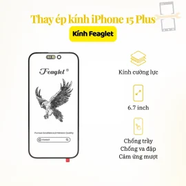 Thay ép kính Feaglet iPhone 15 Plus