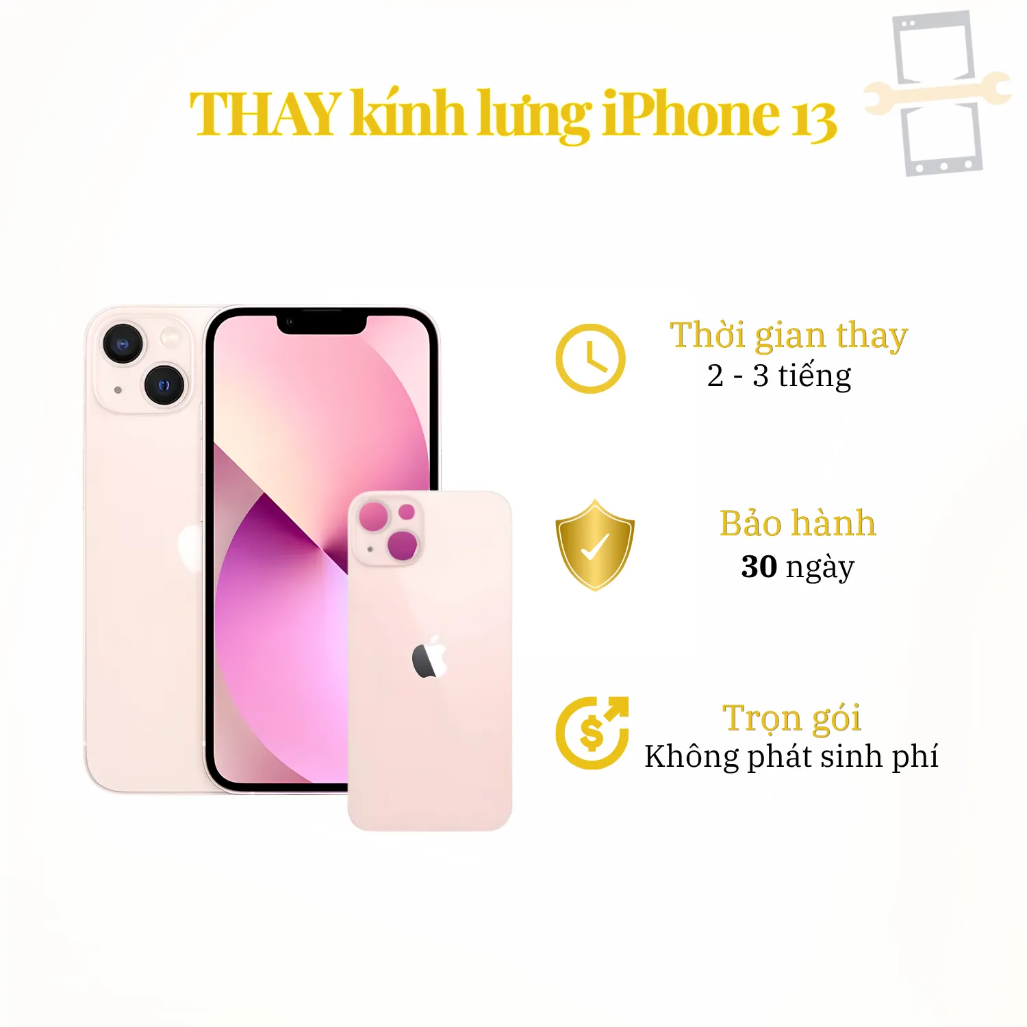 Thay kính lưng iPhone 13