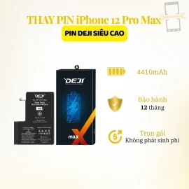 Thay pin Deji siêu cao iPhone 12 Pro Max