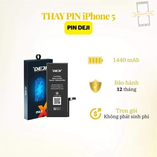 Thay pin Deji iPhone 5