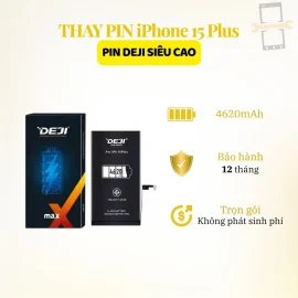 | Tháng 6 2026 Thay pin Deji siêu cao iPhone 15 Plus