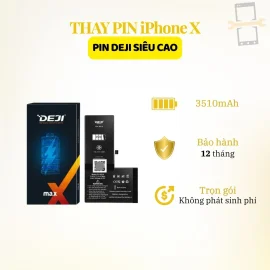 Thay pin Deji siêu cao iPhone X