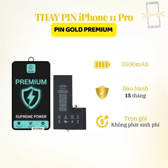 Thay pin Gold Premium iPhone 11 Pro