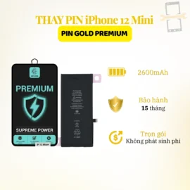 Thay pin Gold Premium iPhone 12 Mini