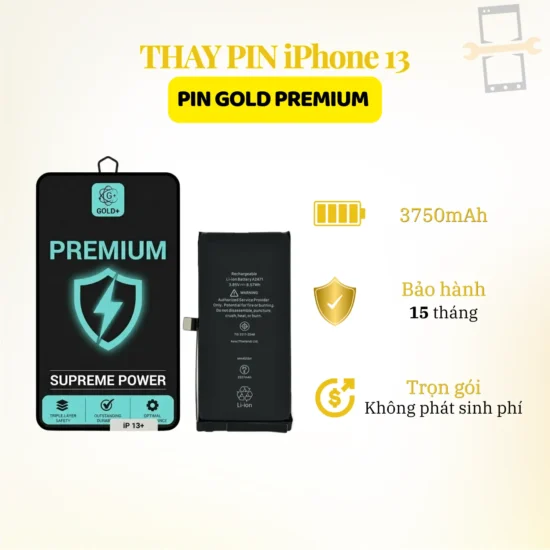 Thay pin Gold Premium iPhone 13