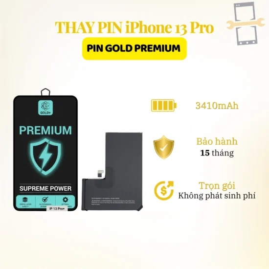 Thay pin Gold Premium iPhone 13 Pro