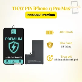 Thay pin Gold Premium iPhone 13 Pro Max
