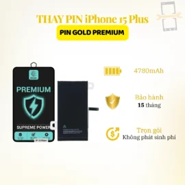 Thay pin Gold Premium iPhone 15 Plus