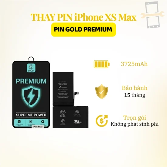 Thay pin Gold Premium iPhone XS Max