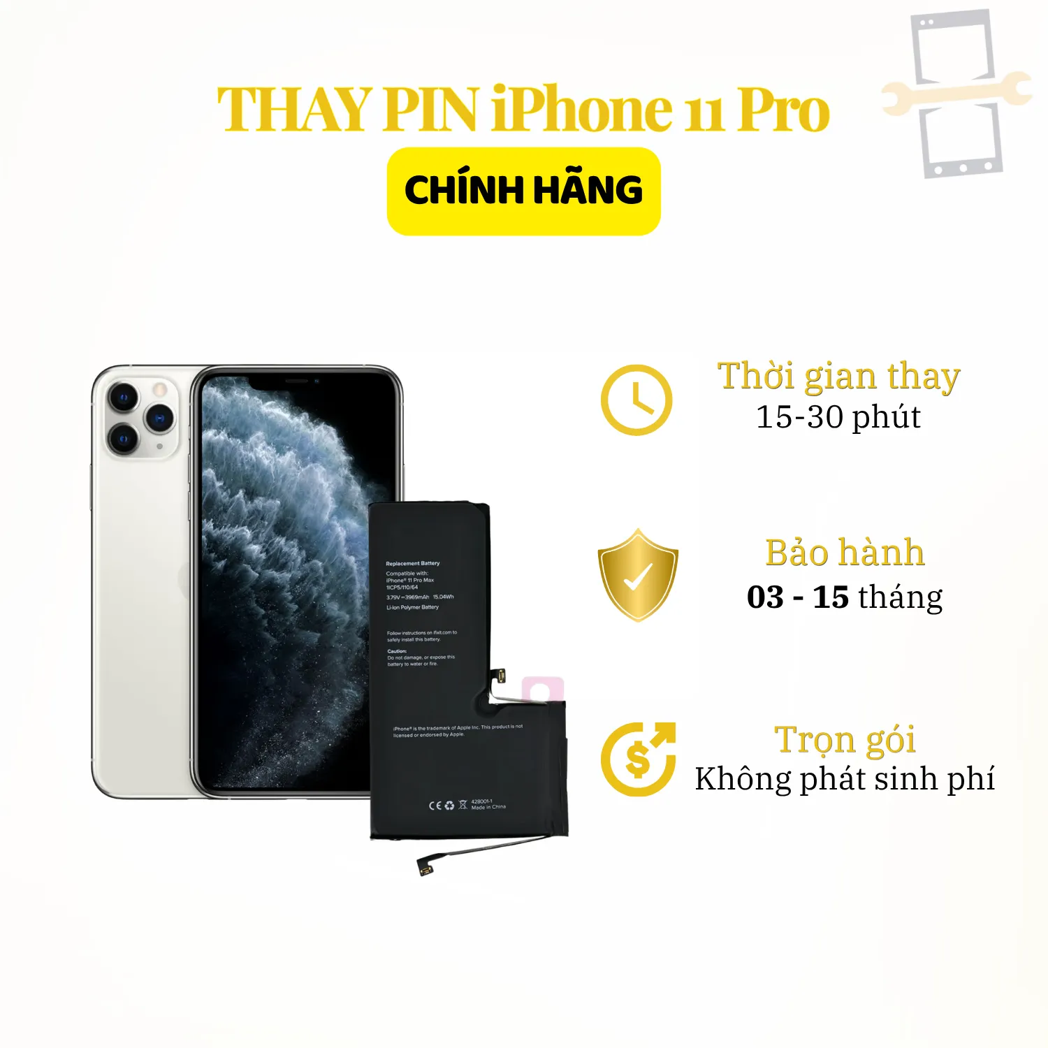 Thay pin iPhone 11 Pro
