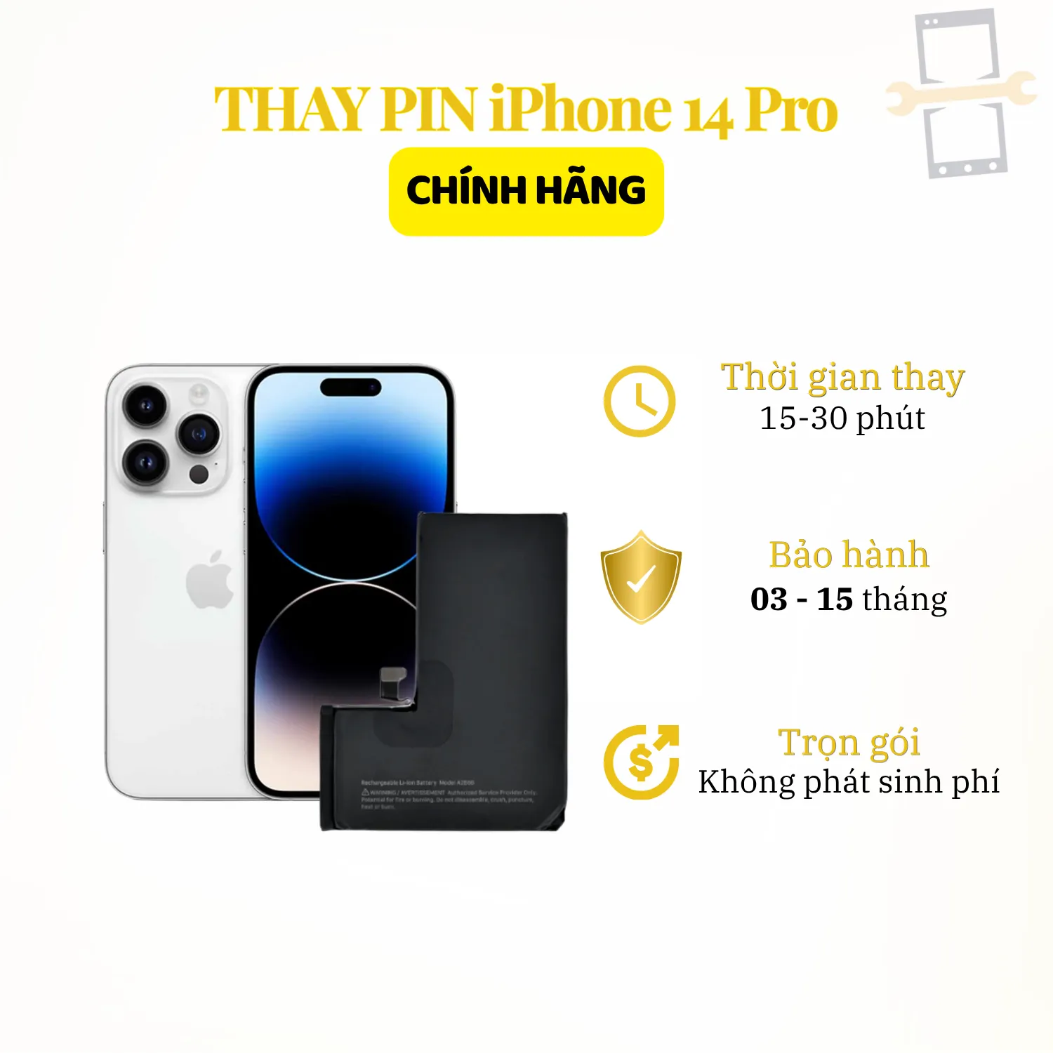 Thay Pin iPhone 14 Pro