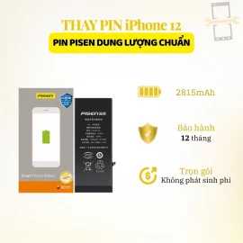 Thay pin Pisen dung lượng chuẩn iPhone 12