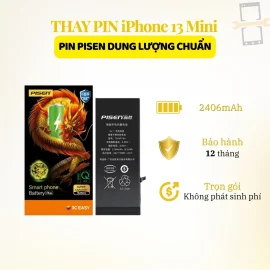 Thay pin Pisen dung lượng chuẩn iPhone 13 mini