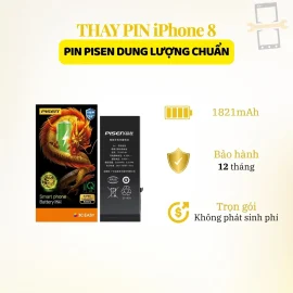 Thay pin Pisen dung lượng chuẩn iPhone 8