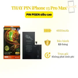 Thay pin Pisen siêu cao 13 Pro Max