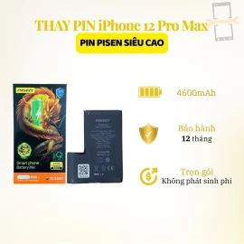 Thay pin Pisen siêu cao iPhone 12 Pro Max