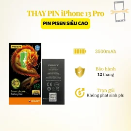 Thay pin Pisen siêu cao iPhone 13 Pro