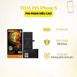 Thay pin Pisen siêu cao iPhone X
