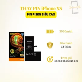 Thay pin Pisen siêu cao iPhone Xs