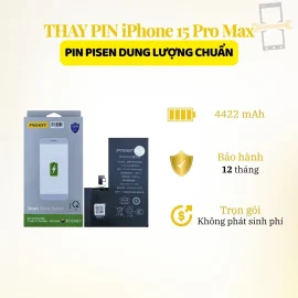 Thay pin Pisen dung lượng chuẩn iPhone 15 Pro Max